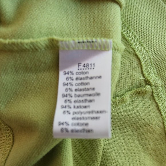 Sz 2 34 XS NWOT green women's LACOSTE  Polo Top - Picture 7 of 8